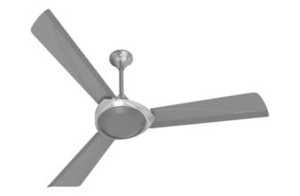 Polycab Superb Neo Star Rated, 1200mm Ceiling Fan For Home | High Speed & Air Delivery | Saves Up To 33% Electricity, Rust-Proof Blades, 52 Watt, 2 years warranty【Cool Grey Silver】