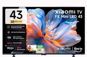 Xiaomi (108 cm) 43 inch FX 4K QD-Mini LED Smart | Full Array Local Dimming | HDR10+ | Fire TV | L43MC-FSMIN