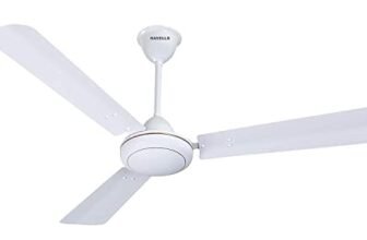 Havells SS 390 900mm 1 Star Energy Saving Ceiling Fan (Mettalic Pearl White Silver, Pack of 1)