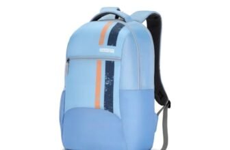 American Tourister Zevo Daypack | 25L High School & Everyday Backpack | 2.5 Compartments | Lightweight & Stylish Bag for Men & Women | Blue | 1 Year Global Warranty