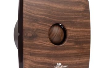 RR Signature 150 MM Vento Air High Speed Exhaust Fan with Bird Guard, Ventilation Fan for Bathroom, Kitchen, & Office (Wooden Brown) (3 Year Warranty)