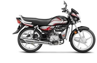 Hero MotoCorp HF Deluxe Drum Self Start Sports Red Black Booking for Ex-Showroom Price
