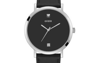 Guess Round 44mm Black Dial Analog Men Watch – GW0009G1