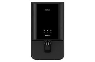 Havells Aquas Neo Water Purifier, RO + UF Purification, Vital Magnesium Enriched, 7-stages, 7L Storage, Ideal for Borewell, Tanker & Municipal Water, Significant water savings, BIS Approved, Black