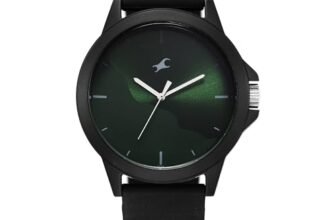Fastrack Tees Wanderlust Quartz Analog Forest Green Dial Black Silicone Strap Unisex Watch – NT38024PP73W
