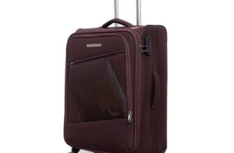 Verage Falcon 80 cm Soft-Sided Large Check-in Size Expandable Suitcase 360 8W Spinner Luggage Trolley Bag with Anti-Theft Zippers (VRFLC9-28-BB)