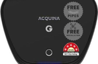 CG ACQUINA 25 L Storage Water Geyser | 5 Star BEE Energy Rating | Glassline Tanked | with Free Pipes and Free Installation(Black)