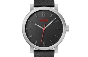 HUGO Leather Boss Analog Black Dial Men’s Watch-1530115
