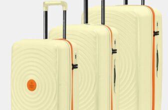 NASHER MILES Goa Polypropylene Hard-Sided Trolley Bags 55, 65 & 75 cm Lightweight Durable Cabin & Check-in Set 8 Wheels – 28 inch