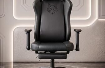 DROGO Alpha-X Ergonomic Gaming Chair with Footrest | Premium PU Leather with 135° Recline | 2D Padded Armrests | Computer Chair for Study | Office Chairs for Work from Home with Neck Support (Black)