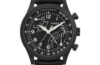 TIMEX Waterbury Traditional Analog Watch for man with Black Round Dial & Black Plastic Strap Band Water Resistant Men’s Wrist Watches – TW2W48000UJ