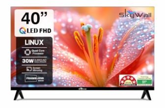 Skywall 101.6 cm (40 inches) Full HD Smart QLED TV 40SWFHS (Black)
