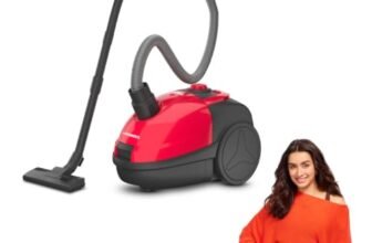 Eureka Forbes Omni Vac Plus Vacuum Cleaner| 1200W Powerful Motor| 19 kPa Suction Power| Blower Function| Variable Suction Control| 6 Cleaning Accessories| Auto Cord Winder| Multi-Surface Cleaning