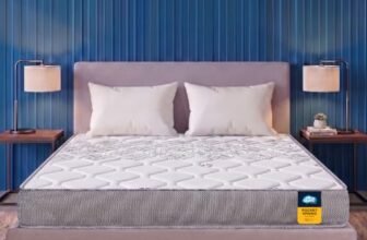 Centuary Mattresses Sleepables |10 Years Warranty | 8-Inch Queen Size Ortho Pocketed Zero Partner Disturbance Plush Quilted Rolled Packed Pocket Spring Mattress (72x60x8)