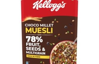 Kellogg’s Choco Millet Muesli with 78% Fruit, Seeds & Multigrain| Power Breakfast|No Maida No Palm Oil| India’s No 1 Muesli| 400g