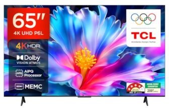 TCL 164 cm (65 inches) 4K Ultra HD Smart LED Google TV | 4K HDR | 120Hz DLG | Dolby Vision & Atmos | Game Master | 65P6L