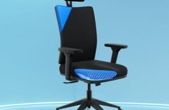 The Sleep Company Onyx Orthopedic Office Chair | Patented SmartGRID seat | Adjustable Lumbar Support | Ergonomic Sitting Posture | High Back Chair | Work, Home, Study | Free Installation | Black