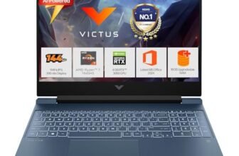 HP Victus, AMD Ryzen 7 7445HS, 6GB RTX 3050, 16GB DDR5(Upgradeable) 512GB SSD, 144Hz, IPS, 300nits, FHD, 15.6”/39.6cm, Win11, M365* Office24, Blue, 2.29kg, fb3120AX, Backlit, DTS Audio, Gaming Laptop