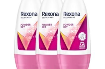 Rexona Powder Dry Underarm Roll-On Deodorant for Women | 72H Odour Protection | 50ML (Pack of 3)