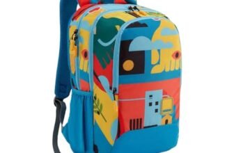 American Tourister Quad 3.0 Style 01, Large 3 Compartment Backpack, 33.5L with Spacious Interiors Bags For School, Office, College For Men & Women – Vivid Blue