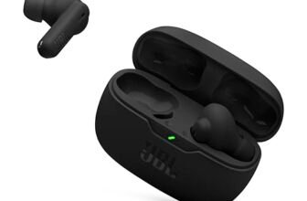 JBL Vibe Beam 2 – Active Noise Cancelling Earbuds – Black | JBL Pure Bass sound, Active Noise Cancelling with Smart Ambient, 4 mics for crisp, clear calls, Water and dust resistant