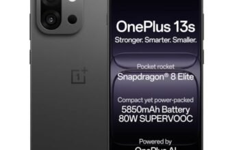 OnePlus 13s | Snapdragon® 8 Elite | Smarter with OnePlus AI | Lifetime Display Warranty | 16GB+512GB | Black Velvet