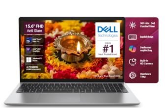 Dell 15 AI Powered Laptop, Intel® Core™ Ultra 5 225H Processor, 8GB DDR5 RAM, 512GB SSD, 15.6″ FHD Anti-Glare Display, Backlit Keyboard + Dedicated Copilot Key, Silver, Win11 Home + MSO H&S’24, 1.66kg