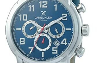 Daniel Klein Leather Analog Blue Dial Men’s Watch-DK.1.12361-2