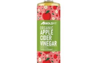 Boldfit Apple Cider Vinegar Organic With Mother Juice Raw, Unfiltered, Unpasteurized ACV Juice for For Weight Management, Reduced Bloating, Healthy Skin- 500mL