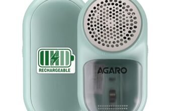 AGARO Lint Remover,Electric Fabric Brush,Rechargeable,Portable,Multi-Functional Fuzz Remover from Woollen Sweaters, Coat, Blankets, Jackets/Burr Remover, Pill Remover from Carpets, Curtains LR2007