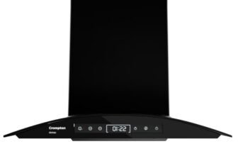Crompton Airmax BLDC 1600m3/hr 60cm Curve Chimney| Filterless Thermal Autoclean| Built In Oil Collector| Touch+Motion Sensor Control|10Yrs Motor & 1Yrs Overall Warranty (CHD-AMC60FLE-IND)