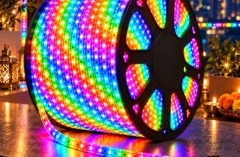 Desidiya LED Rope Light 100 Meter Multicolor | Decorative Lighting for Diwali, Dhanteras & Festive Home Decor | Flexible Tube Light for Shop Front, Temple, Office & Event Decoration | Corded Electric