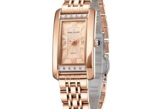 Daniel Hechter Paris Solferino Collection Stylish Analog Watch for Women with Rectangular Dial, Roman Accents, Stainless Steel Strap & Water Resistant – DHW2010