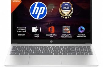 HP 15, AMD Ryzen 3 7320U (8GB LPDDR4, 512GB SSD) FHD, Micro-Edge, 15.6″/39.6cm, Win 11, M365 Basic(1yr), Office24, Silver, 1.59kg, fc0499AU, AMD Radeon Graphics, 1080p FHD Camera Laptop