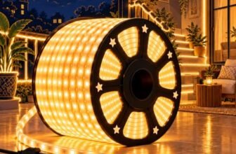 Desidiya LED Rope Light 100 Meter Warm White | Decorative Lighting for Diwali, Dhanteras & Festive Home Decor | Flexible Tube Light for Shop Front, Temple, Office & Event Decoration | Corded Electric