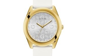 Guess Round 40mm Black Dial Analog Women Watch – U1203L1M