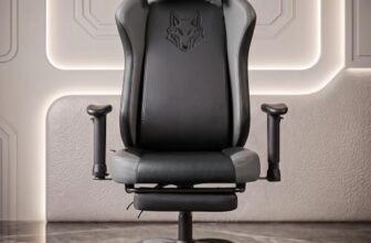DROGO Alpha-X Ergonomic Gaming Chair with Footrest | Premium PU Leather with 135° Recline | 2D Padded Armrest | Computer Chair for Study |Office Chairs for Work from Home With Neck Support(Black&Grey)