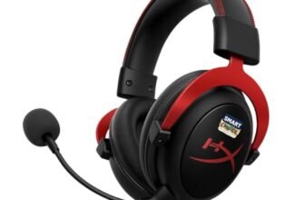 HyperX Cloud II Smartchoice Wired Gaming Headset for PC, PS5 / PS4. Active Noise Cancellation, Over Ear, circumaural, Closed Back, HyperX Virtual 7.1 Surround Sound – Black-Red (4P5M0AA)