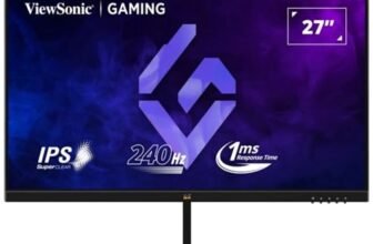 ViewSonic VX2779A-HD-PRO 27 inch (68.5 cm) FHD IPS Gaming Monitor | 240Hz | 1ms MPRT | HDR10 | AMD FreeSync Premium | SuperClear IPS | Eye Care | HDMI, DisplayPort | Ultra Slim Frameless Design