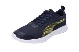 PUMA | Milescend Men’s Sneakers | Navy-Yellow Sizzle-White | 7UK