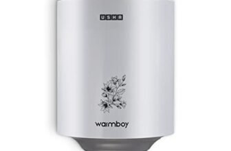 USHA Warmboy WB15AX 15L Storage Water Heater | 2000W | Heavy Gauge Copper Heating Element | Whirlflow Tech | 5 Safety Features | 7-Year Tank, 3-Year Element & 2-Year Product Warranty
