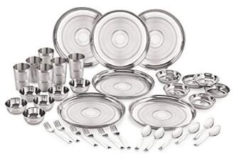 Neelam Stainless Steel Dinner Set (Set of 36 Pcs Diamond)