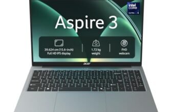 Acer Aspire 3 AI PC Intel Core Ultra 5 115U, 8GB DDR5 RAM/512GB SSD, 15.6″ FHD IPS Display, Win 11Home, Steel Grey, 1.72 Kg, A325-55, Backlit Keyboard, Thin & Light Laptop