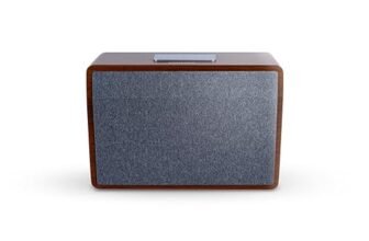 PHILIPS Bluetooth Speaker TAS2228/94, 20W RMS with 6 Hrs Playtime, Retro Wooden Design, Indoor and Outdoor Mode, USB Playback, FM, Mic Input, Comes with Carry Strap (Brown)