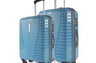 Aristocrat Airpro Set of 2 (Medium+Large) Trolley Bags, Teal Blue