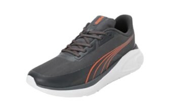 Puma Mens Evoflex Strong Gray-Rickie Orange-Aged Silver Running Shoe – 6 UK (31110902)