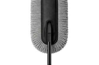 JASIFS Car Duster – Lint-Free & Scratch-Free Car Cleaner Brush with Long Handle – Car Dust Cleaner Features Paraffin Wax Coating for 2X Better Cleaning Performance – Car Cleaning Brush for Exterior