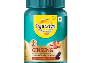 Supradyn Naturals Ginseng Multivitamin Tablet for Men – From India’s No.1 Brand | Ginseng & Grapeseed Extract | 12 Vitamins, Zinc, Magnesium | Energy, Immunity, Stamina, Mental Focus | 60 Tablets | Veg