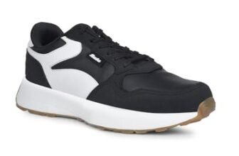 Bata Men Casual Lace-Up Sneaker – Black 10 (UK)