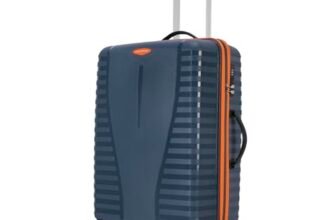 Aristocrat Airpro Max 8-Wheel Medium, Hard Case Trolley Bag, Spanish Blue | Durable Polypropylene Case, Spacious, Combination Lock, Sturdy Zipper, Lightweight Travel Luggage, 3-Year Global Warranty